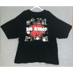 Got Drums? T-Shirt‎ Mens size 3XL Black 7 Drum Sets photo Short Sleeve Cotton